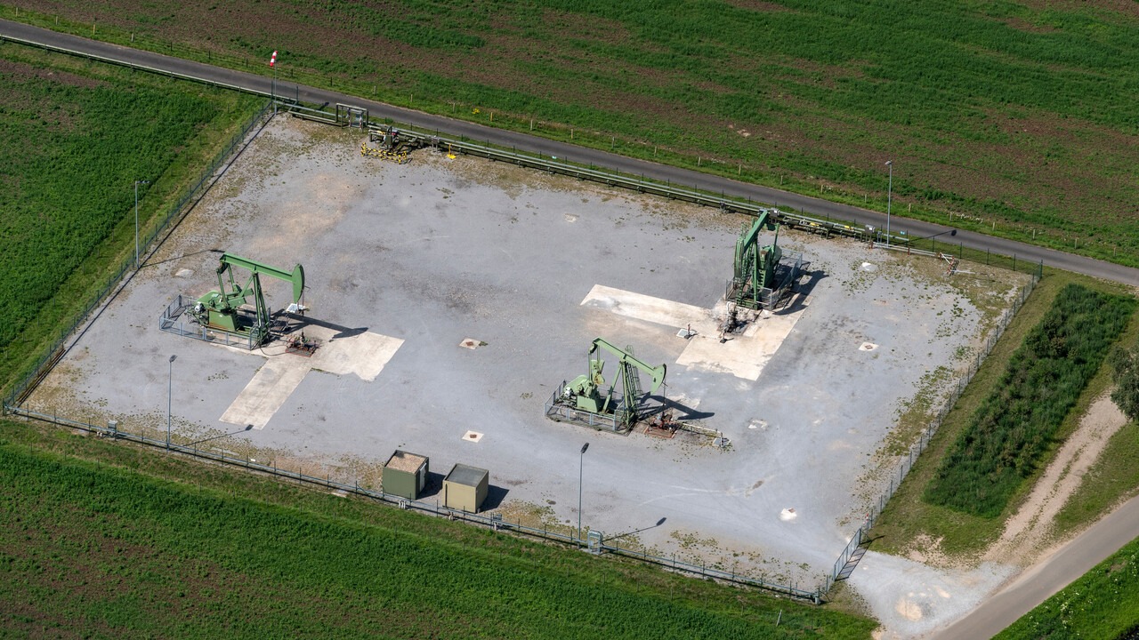 oil and gas storage tank close up